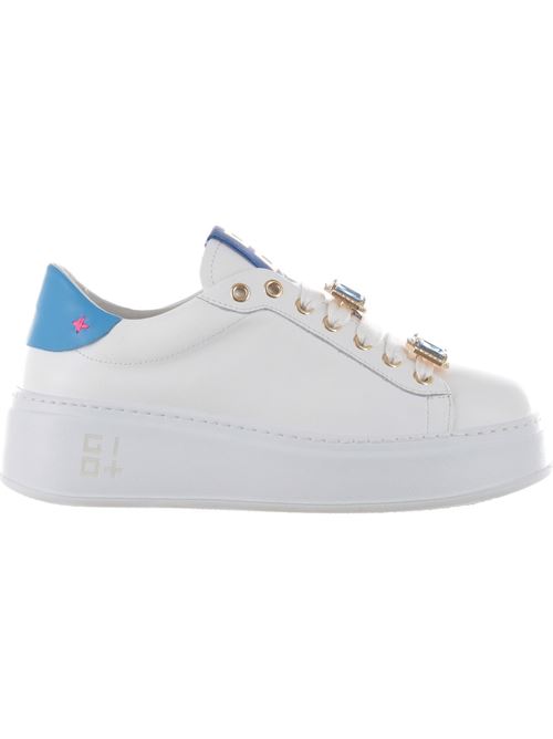 Sneakers combi tarta con linguetta bianco-azzurro Gio + GIO + | PIA-38